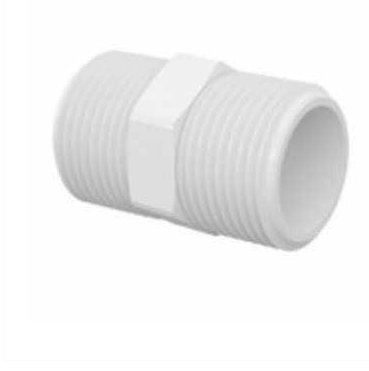 Níple Roscável de PVC Branco 1/2"" - Tigre.