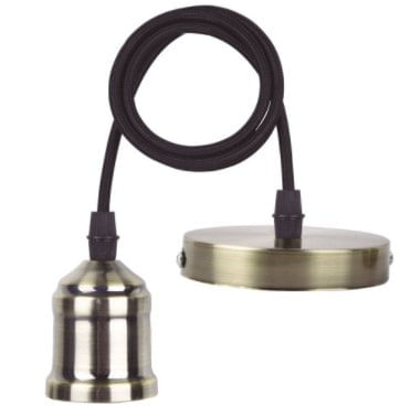 Luminária Vintage 1906 PenduLum  E27 Bronze - Osram.