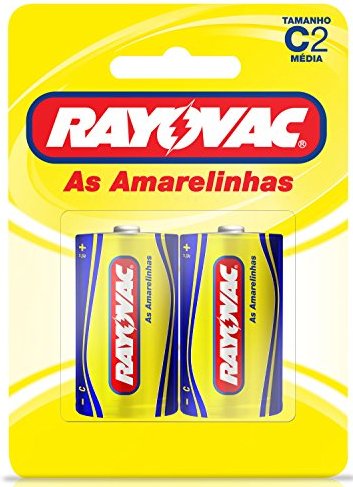 Pilhas Amarelinhas C2 Com 2 Unidades - Rayovac.