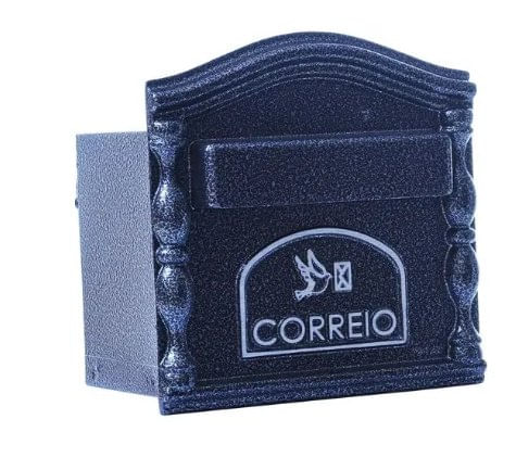 Caixa Correio Preta Embutir Decora Eco Preto - PintSilk