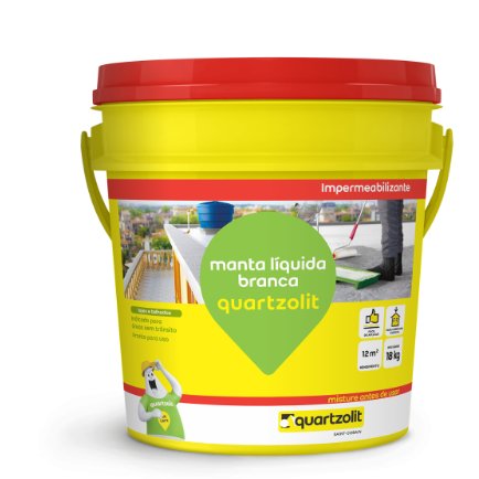 Impermeabilizante Manta Liquida Branca 18kg - Quartzolit.