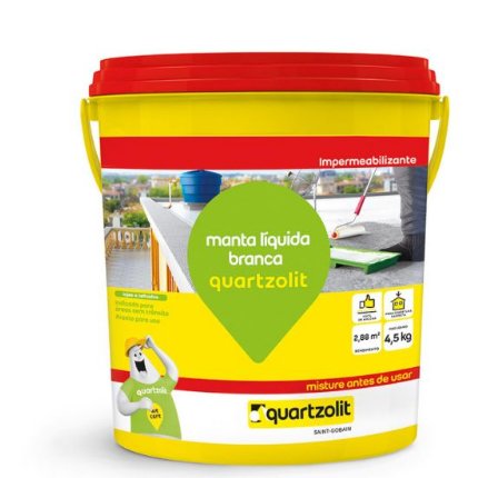 Impermeabilizante Manta Liquida Branca 4,5kg - Quartzolit.