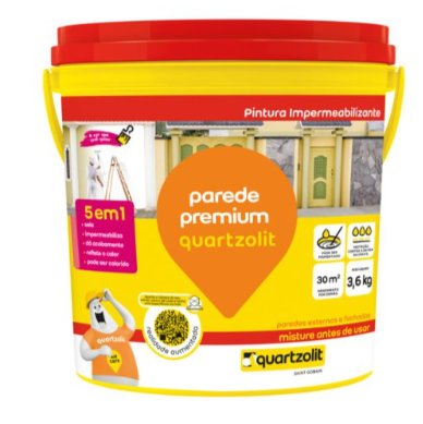 Impermeabilizante Parede Premium Branco Galão 3,6L  - Quartzolit.