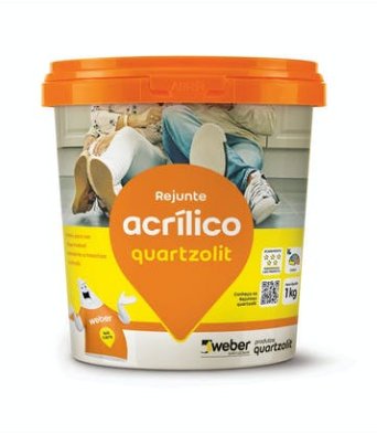 Rejunte Acrílico Cinza Ártico 1kg - Quartzolit.