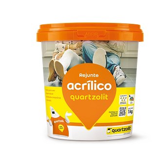 Rejunte Acrílico Cinza Platina 1kg - Quartzolit.