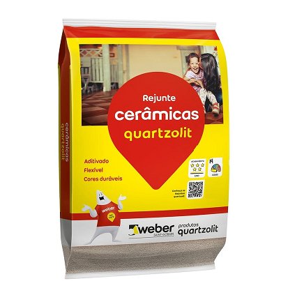 Rejunte Cerâmicas Bege 1kg - Quartzolit.