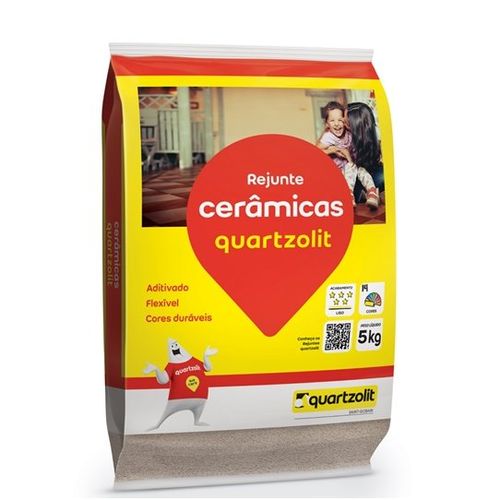 Rejunte Cerâmicas Bege 5kg - Quartzolit.