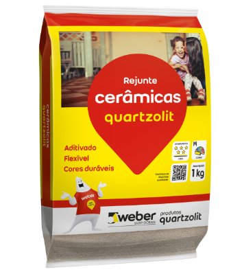 Rejunte Cerâmicas Marrom Canela 1Kg - Quartzolit.