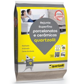 Rejunte Porcelanatos e Cerâmicas Marrom Canela 5Kg  - Quartzolit.