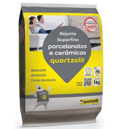 Rejunte Porcelanatos e Cerâmicas Onix 1Kg -  Quartzolit.