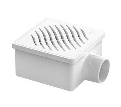 Ralo Quadrado Montado 100 x 53 x 40 mm Branco - Tigre.