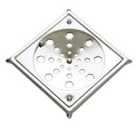 Grelha Giratória Quadrada 10x10cm Com Caixilho - Reis Inox.