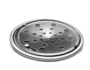 Ralo Giratório Redonda 10 Cm Com Caixilho Aço Inox 304 - Reis Inox.