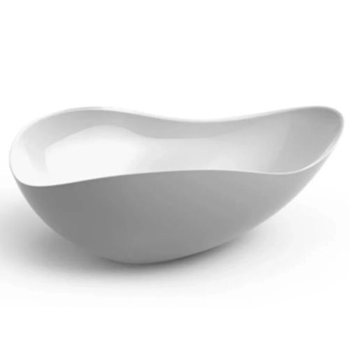 Cuba de Apoio Oval  Ruy Ohtake 540 x 375mm  Branco - Roca.