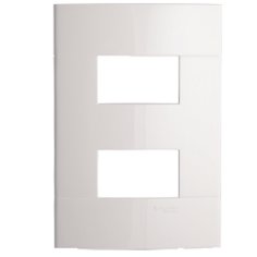 Placa 4X2 2 Postos Separados Branco Puro - Schneider.