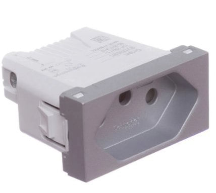 Módulo Tomada BR 2P T 10A 250V 1M Alumínio Orion - Schneider.