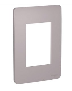 Placa 4X2 de 3 Postos Axis Grey - Schneider.