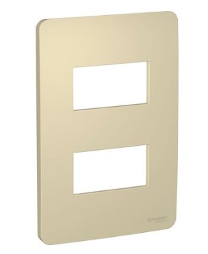 Placa 4X2 2 Módulos Horizon Gold Orion - Schneider.