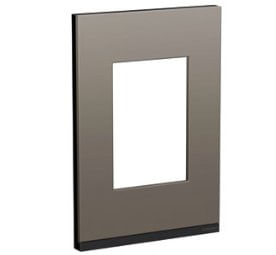 Placa+Suporte 4X2 3 Postos S734103889 Class Gr/Grey Fenix - Schneider Electric.