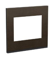 Placa + Suporte 4x4 6 Postos S734203839 Class Br Wengue Wood - Schneider Electric Orion.