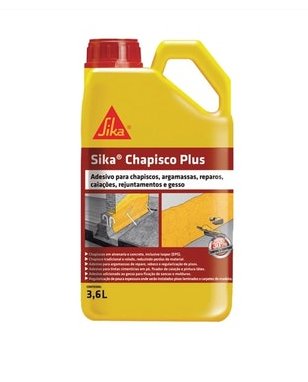 Adesivo PVA para Argamassas e Chapiscos Sika Plus 3,6L - Sika.