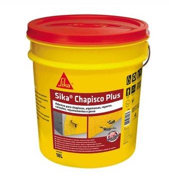 Adesivo PVA para Argamassas e Chapiscos Sika Chapisco Plus 18L - Sika.