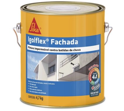 Pintura Impermeabilizante Fachada Igolflex 4,7kg - Sika.