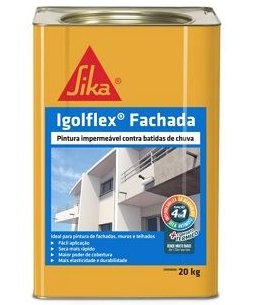 Impermeabilizante Acrílico Igolflex Fachada Branco 20Kg - Sika