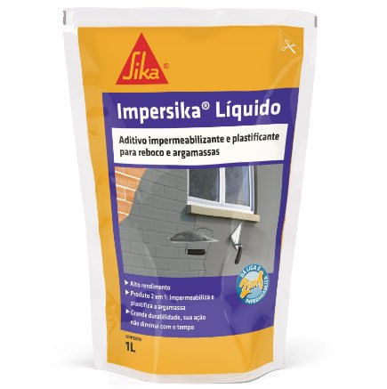 Aditivo Impermeabilizante e Plastificante ImperSika 1L -  Sika