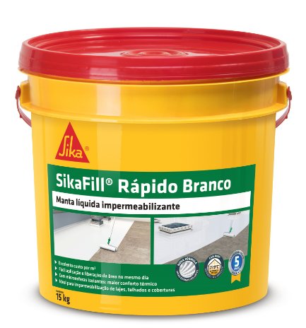 Impermeabilizante SikaFill Rápido Concreto Branco 15kg - Sika