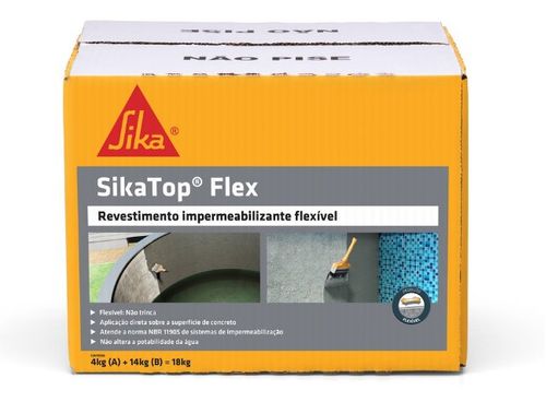 Impermeabilizante SikaTop Flex 18kg - Sika.