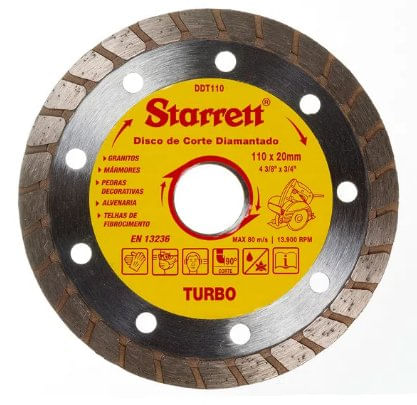 Disco Diamantado para Corte Turbo Classic - Starrett.