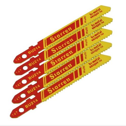 Lâmina para Serra Tico-Tico Bimetal 50mm 14 Dentes por Polegada 5 Peças - Starrett.