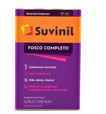 Tinta Acrílica Premium Fosco Completo Mel 18L - Suvinil.