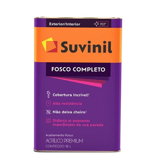 Tinta Acrílica Premium Fosco Completo Palha 18L - Suvinil.