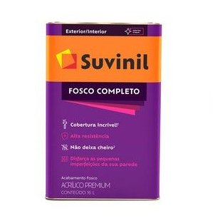 Tinta Acrílica Fosco Completo Base A2 16L - Suvinil.