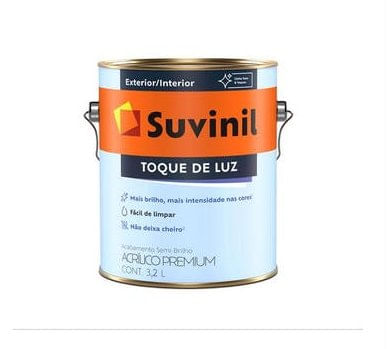 Tinta Acrílica Toque de Luz Semibrilho Base B 3,2L - Suvinil.
