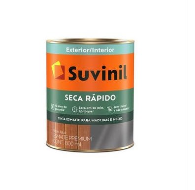 Tinta Esmalte Seca Rápido Acetinado Base A2 800ml - Suvinil.
