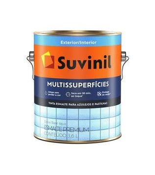 Tinta Epóxi Multissuperfícies Acetinada Branco 3,6L - Suvinil.