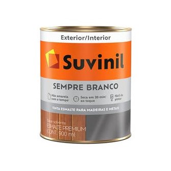 Tinta Esmalte Sempre Branco Brilhante Branco 900ml - Suvinil .