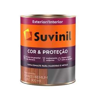 Tinta Esmalte Cor e Proteção Acetinado Branco 900ml - Suvinil.