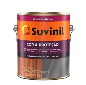 Tinta Esmalte Cor e Proteção Acetinado Branco 3,6L - Suvinil.