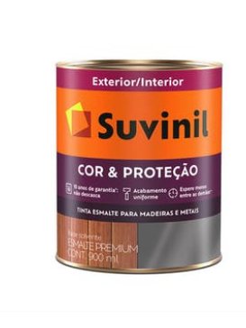 Tinta Esmalte Cor e Proteção Brilho Amarelo Ouro 900ml - Suvinil.