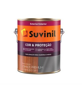 Tinta Esmalte Cor e Proteção Brilho Amarelo Ouro 3,6L - Suvinil.