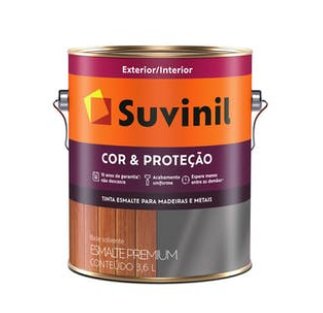 Tinta Esmalte Cor e Proteção Brilho Branco Gelo 3,6L - Suvinil.