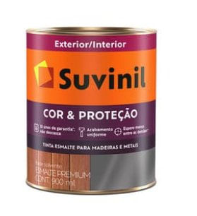 Tinta Esmalte Cor e Proteção Brilho Branco 900ml - Suvinil.