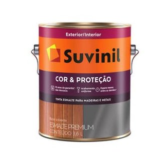 Tinta Esmalte Cor e Proteção Brilho Camurça 3,6L - Suvinil.