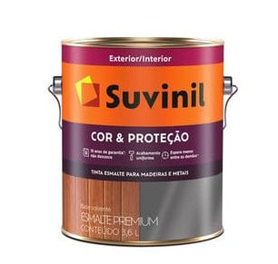 Tinta Esmalte Cor e Proteção Brilho Marfim 3,6L - Suvinil.