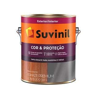 Tinta Esmalte Cor e Proteção Brilho Preto 3,6L - Suvinil.