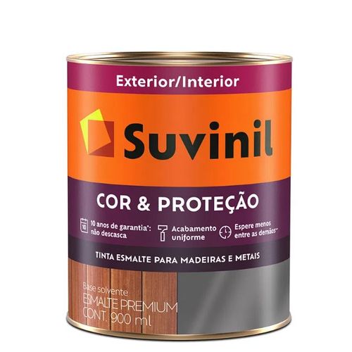 Tinta Esmalte Cor e Proteção Brilho Tabaco 900ml - Suvinil.